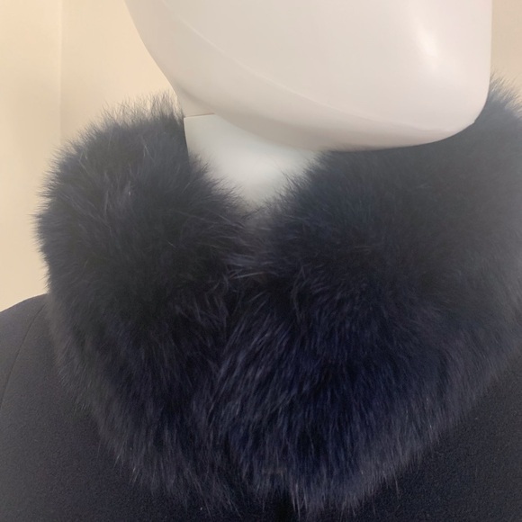 New‎ Woman's Removable Raccoon Fur Collar Coat - Picture 8 of 8